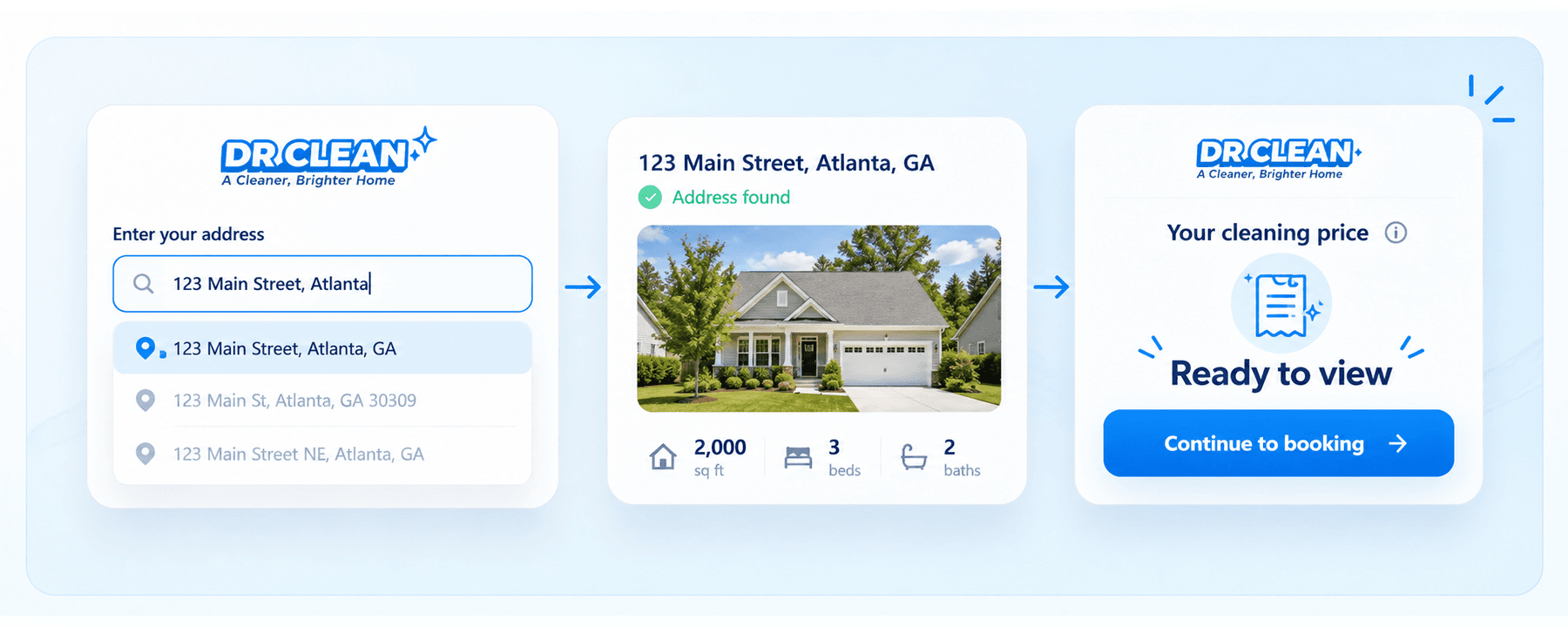 Dr Clean instant pricing walkthrough